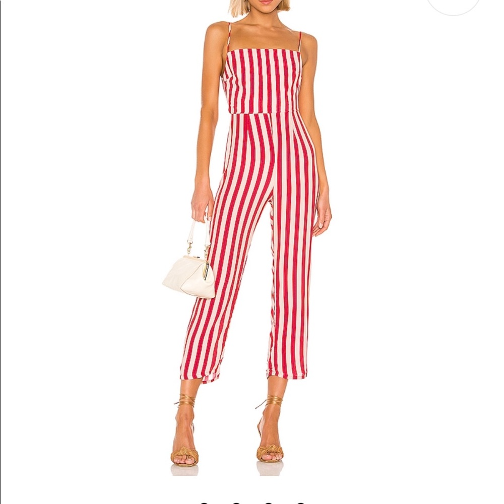 Rosalie striped jumpsuit
